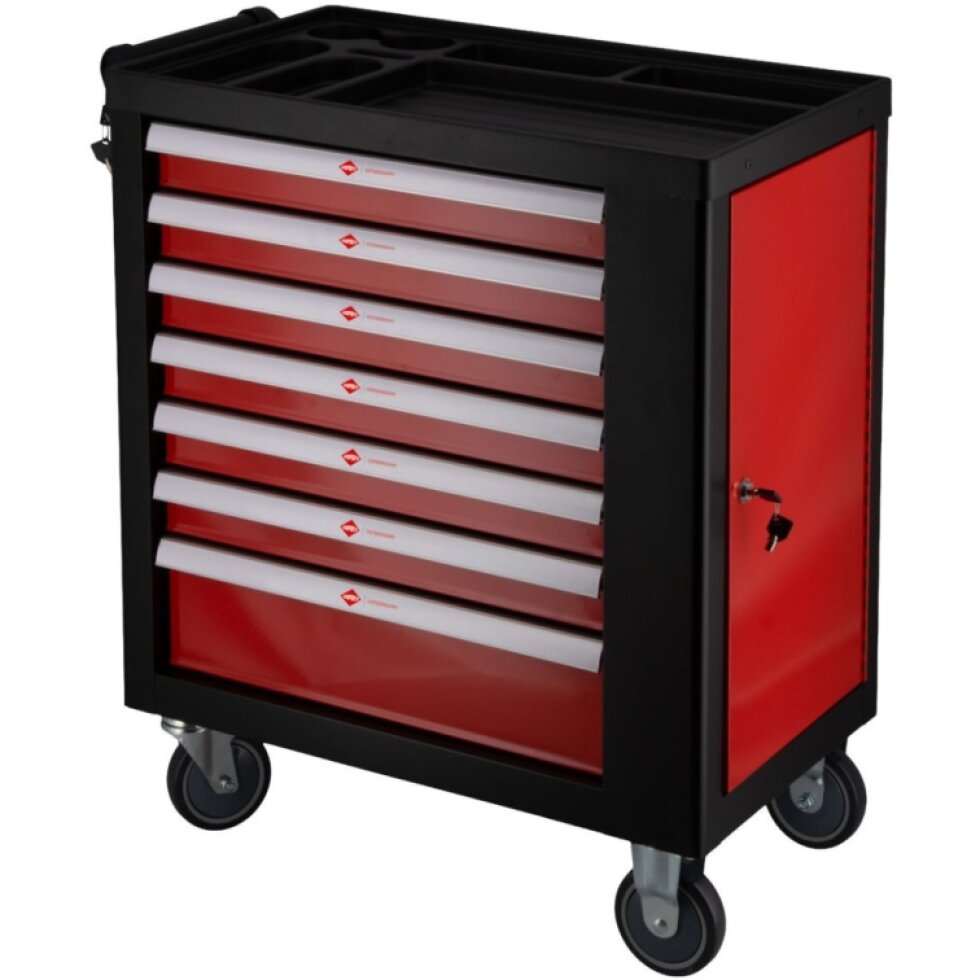 Kompaktný vozík na náradie 250 položiek 7 zásuviek