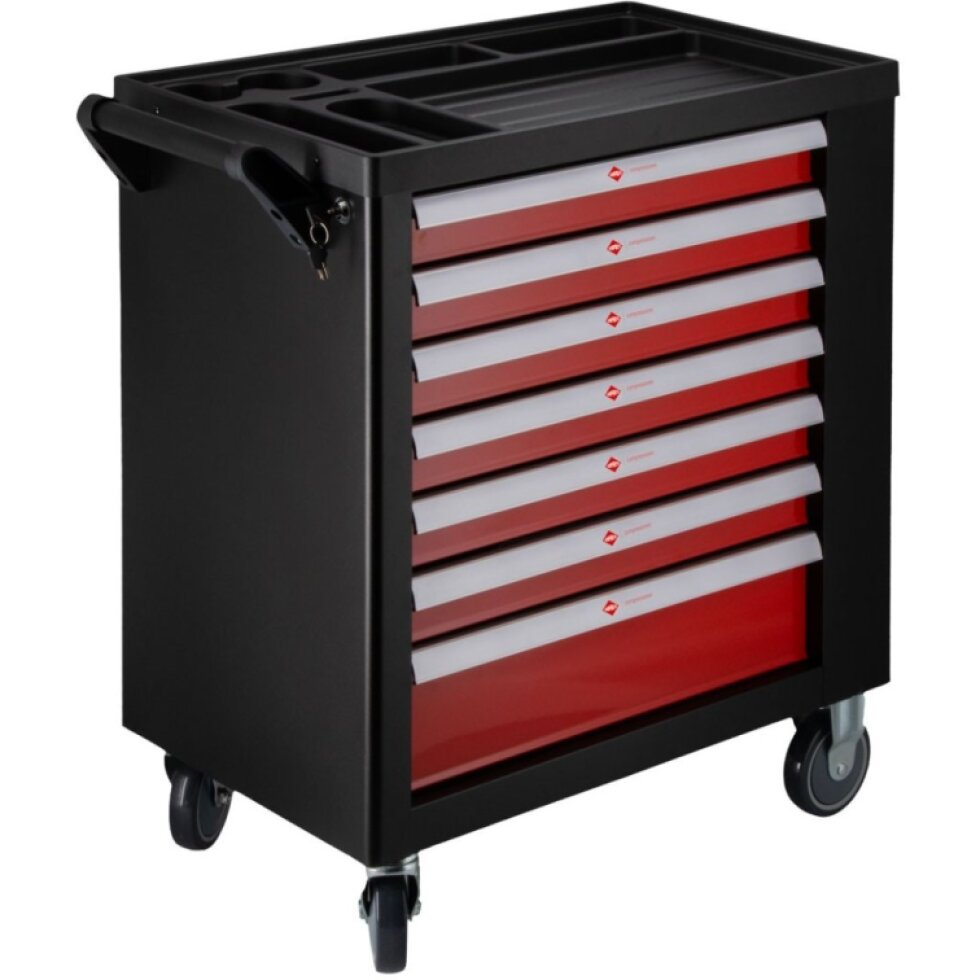 Kompaktný vozík na náradie 250 položiek 7 zásuviek