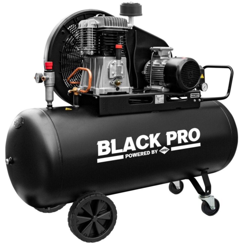 Dvojpiestový kompresor Black Pro NB4 11 bar 4 hp/3 kW 398,9 l/min 270 l
