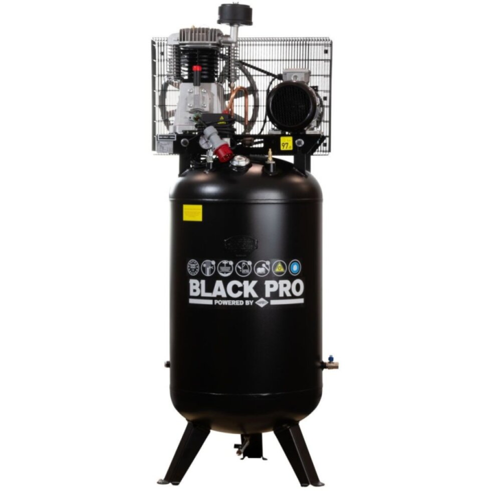 Dvojitý piestový kompresor Black Pro NB5 11 bar 5,5 hp/4 kW 465,8 l/min 270 l vertikálne