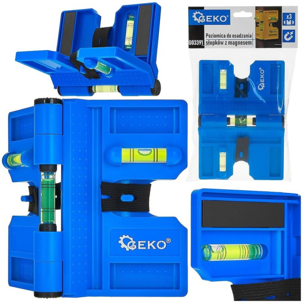 Vodováha pre montáž na stĺp s magnetom (80)