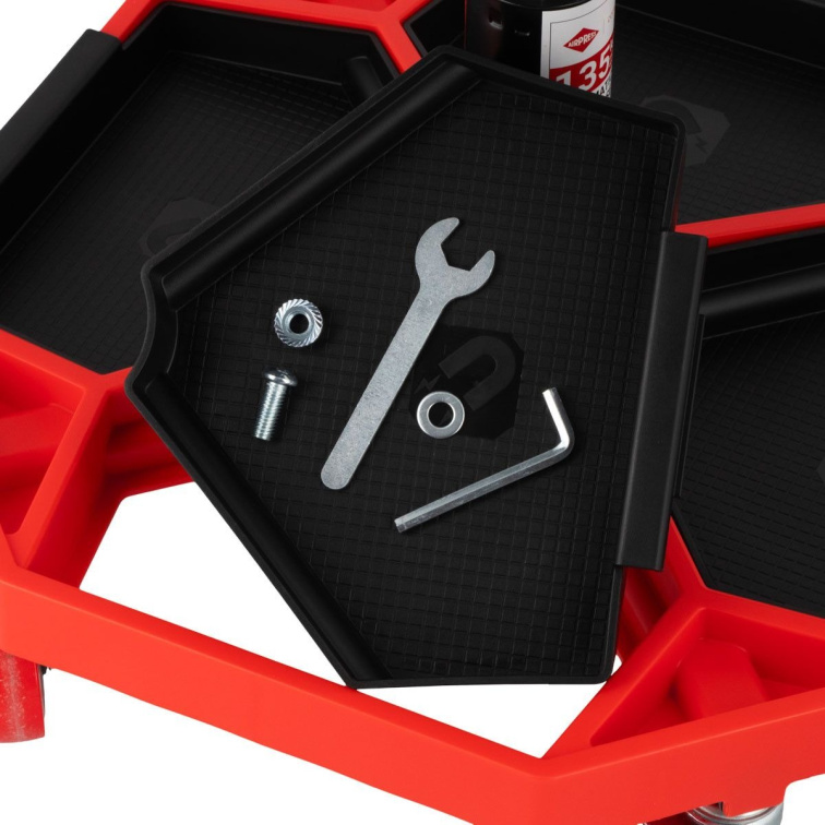 Profesionálna otočná dielenská stolička na kolieskach