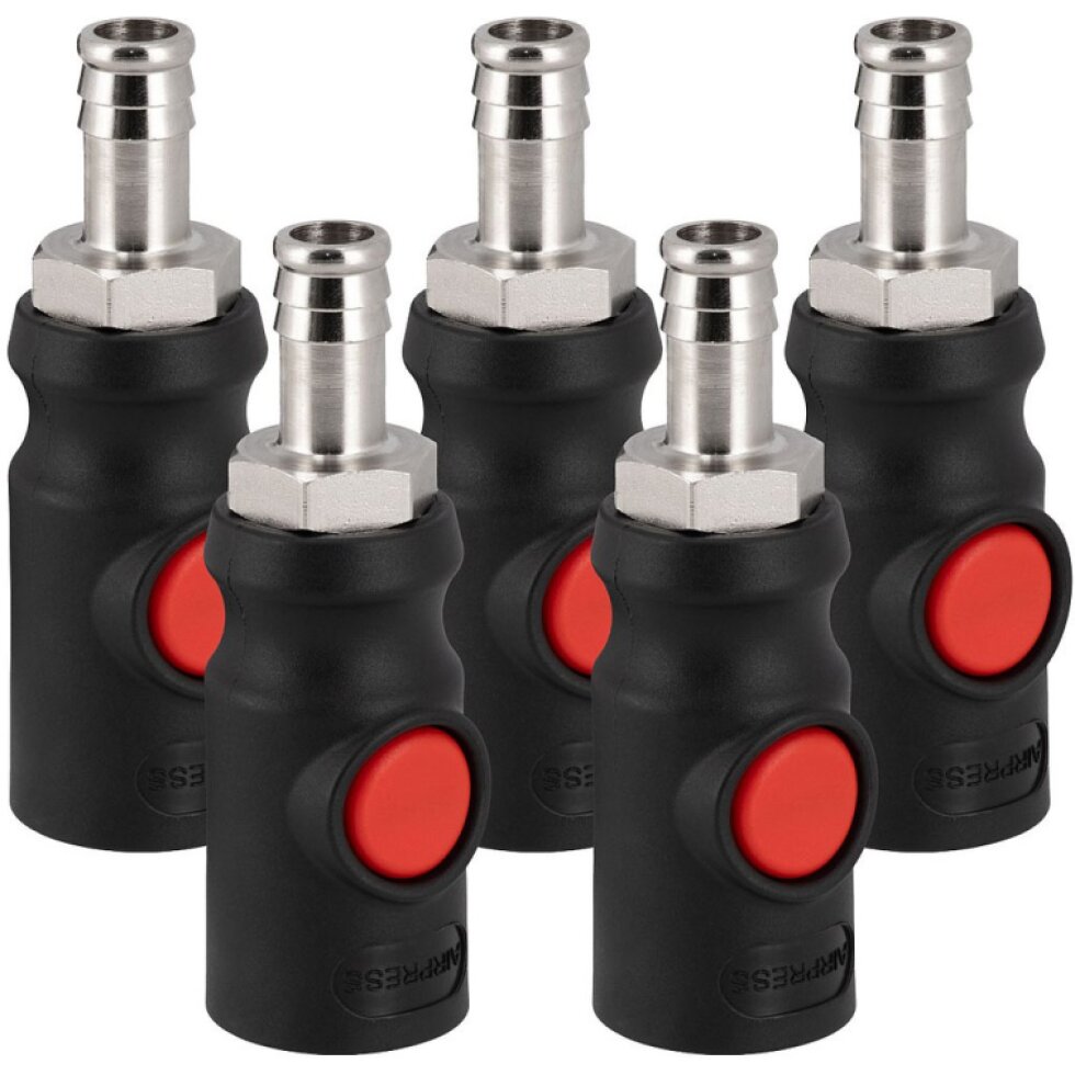 Bezpečnostná spojka pre 12 mm hadicu 5 ks.