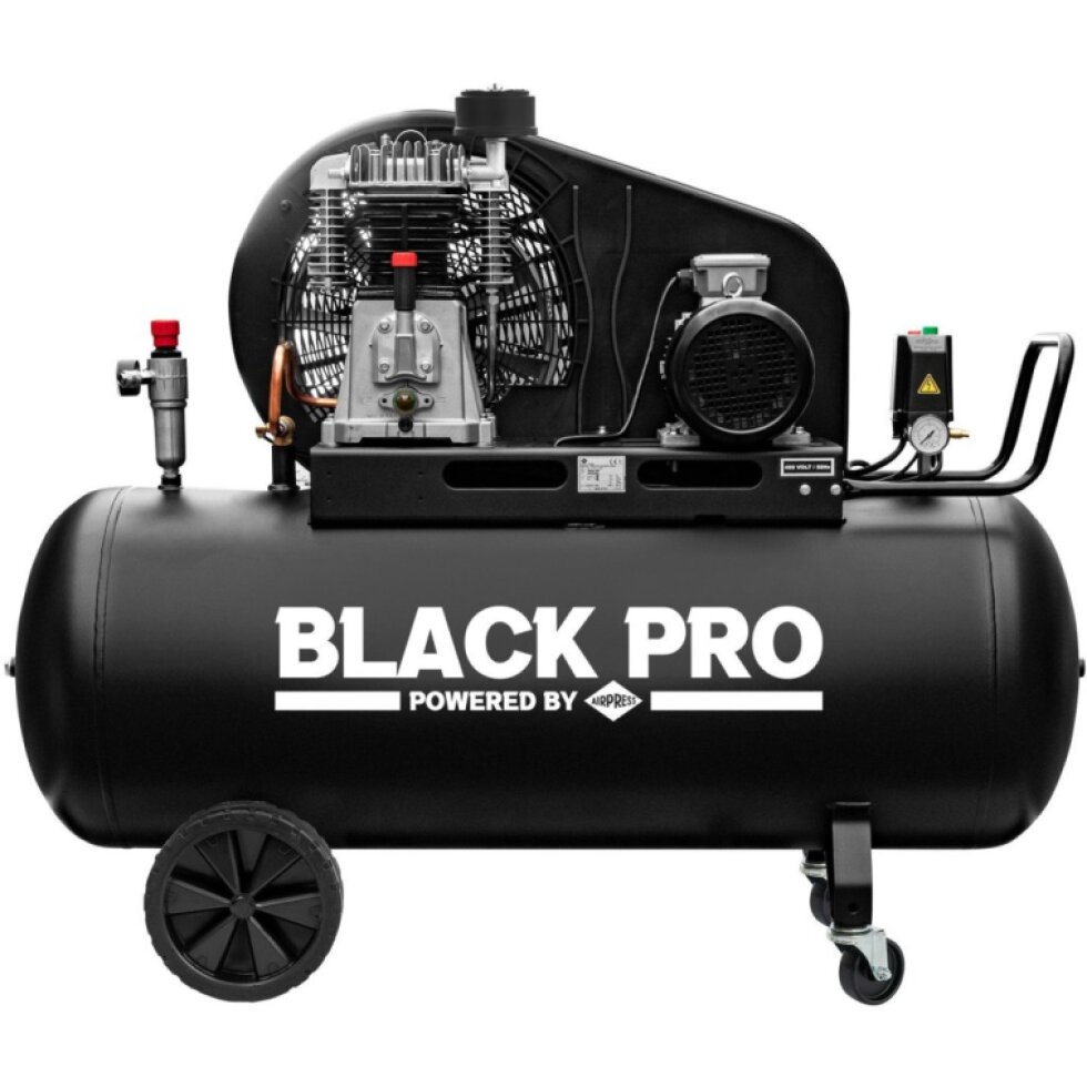Dvojpiestový kompresor Black Pro NB4 11 bar 4 hp/3 kW 398,9 l/min 270 l