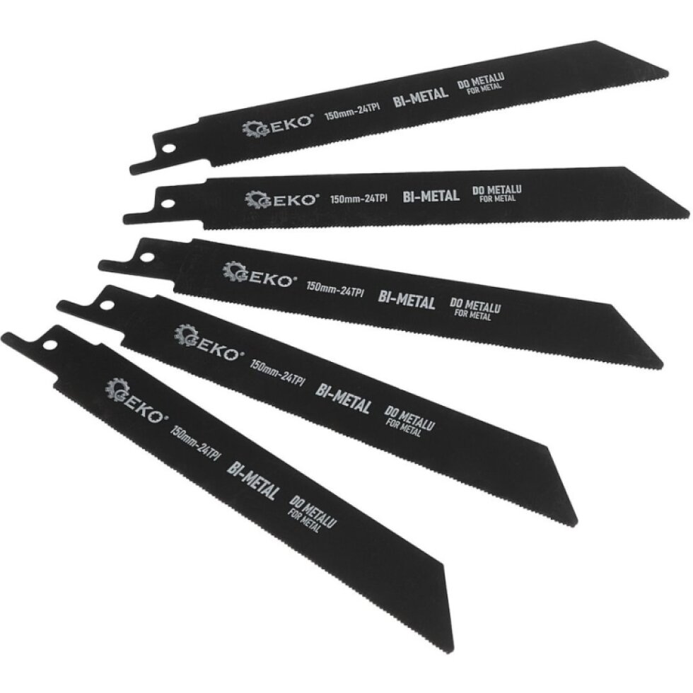 Bimetalové šabľové pílové listy 150 mm 24TPI 5el. (80)