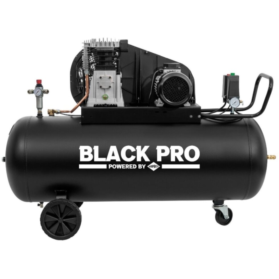 Black Pro B3800B 10 bar 4 hp/3 kW dvojpiestový kompresor 368,2 l/min 200 l