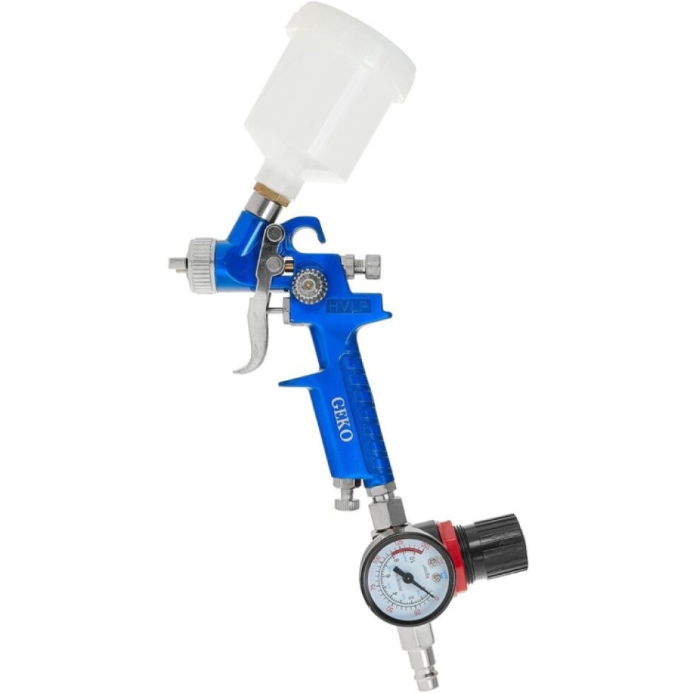 Striekacia pištoľ. HVLP mini 125 ml 0,8 mm, plastový s 1/4" regulátorom tlaku (20)