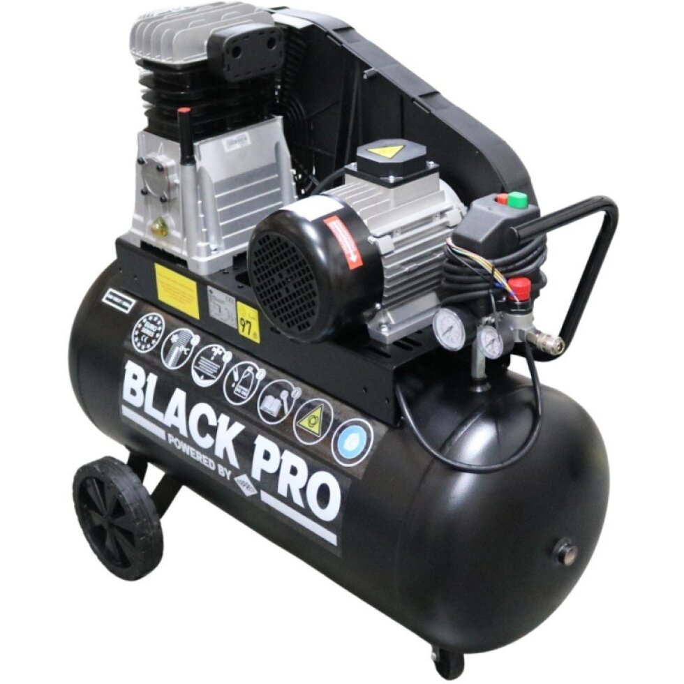 Dvojpiestový kompresor Black Pro B3800B 10 bar 3 hp/2,2 kW 245,6 l/min 90 l