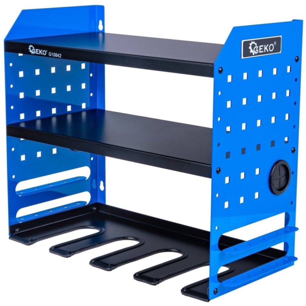 Kovová polica na elektrické náradie so 4 zásuvkami (1)