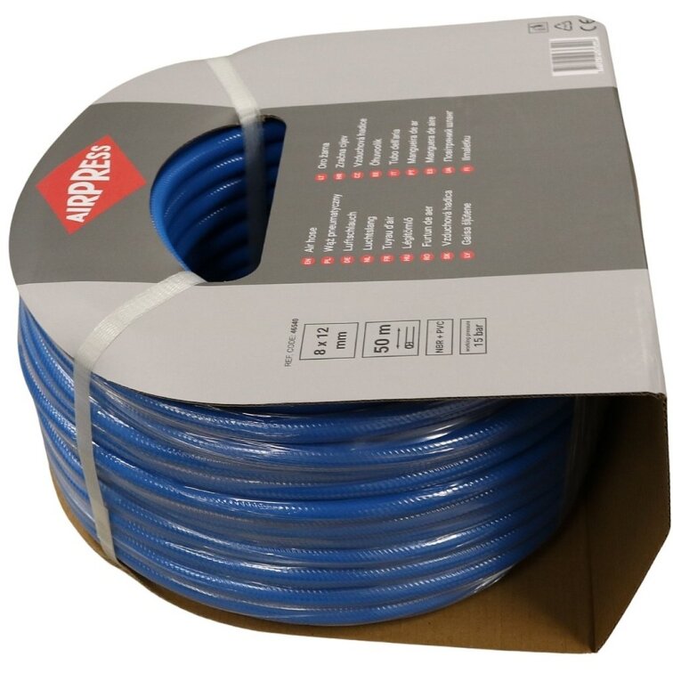 NBR+PVC hybridná vzduchová hadica 8 x 12 mm 15 bar 50 m