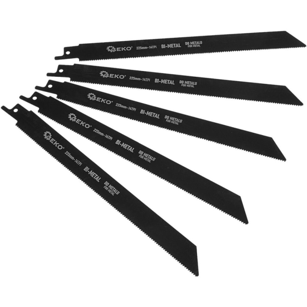 Bimetalové pílové listy pre šabľovú pílu na kov 225 mm 14TPI 5el. (80)