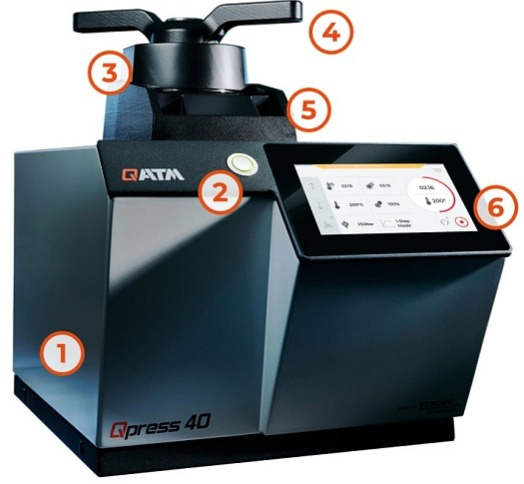 Qpress 40 - automatický metalografický lis