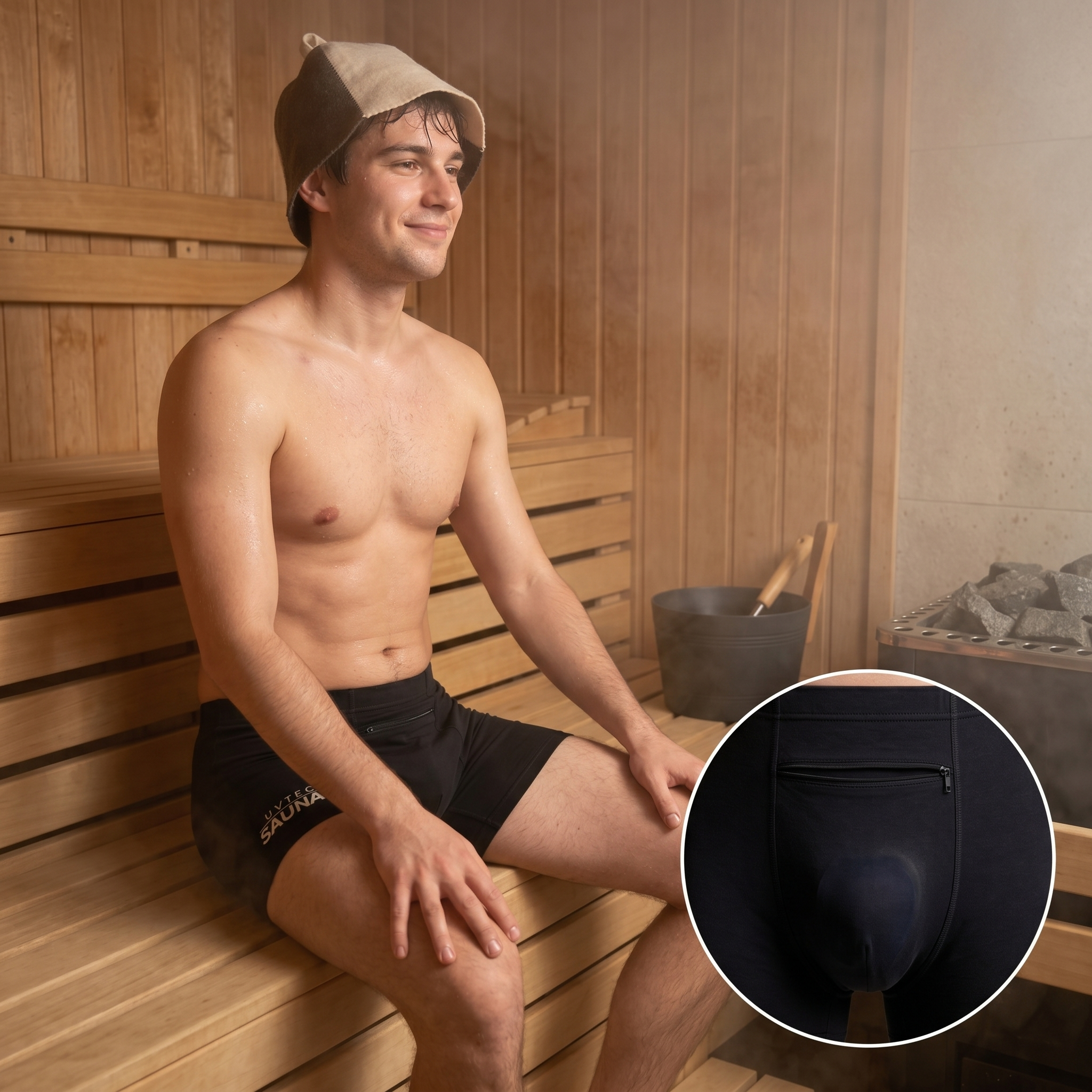 Sauna-1 pánské boxerky s chladícími vložkami do sauny