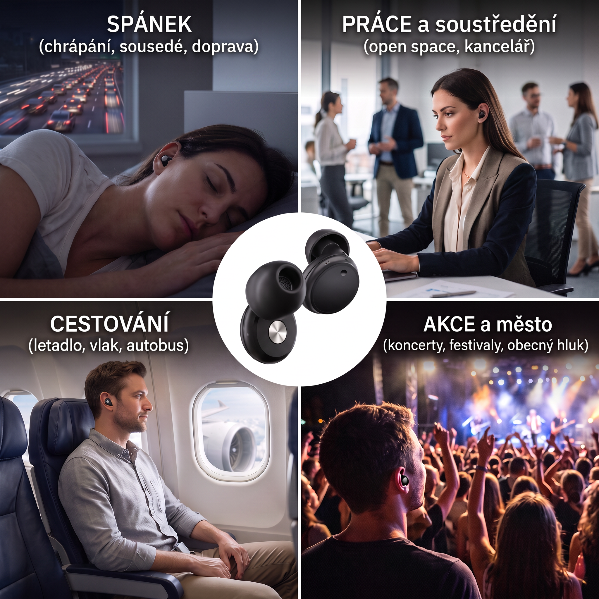 Noise-2 Pro špunty do uší s nastavitelnou propustností hluku