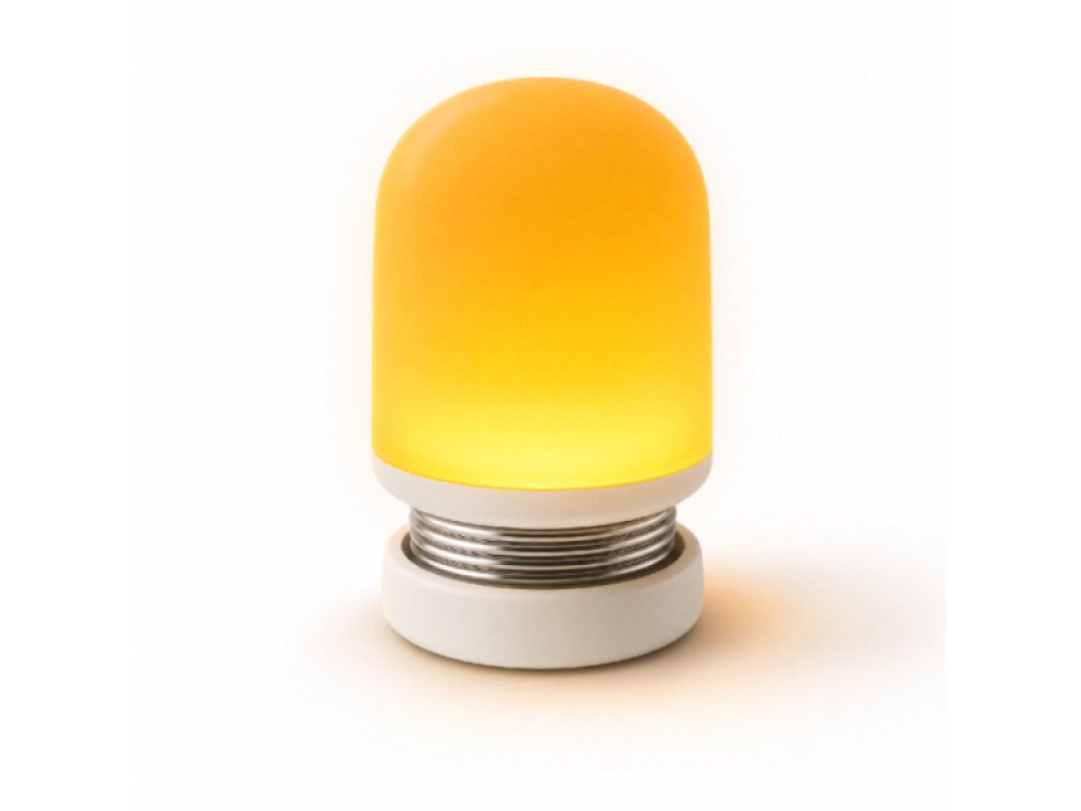 NIGHT-3 oranžová LED lampička bez obsahu modré na baterii, stmívatelná