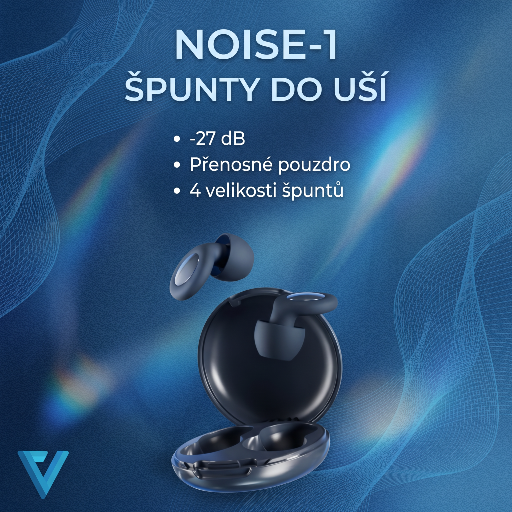Noise-1 špunty do uší na spaní -27dB