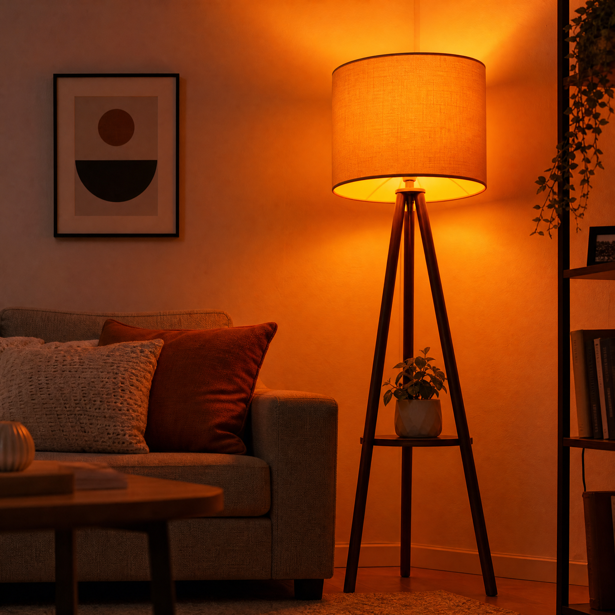 Biodynamická večerní oranžová LED žárovka E27 5W
