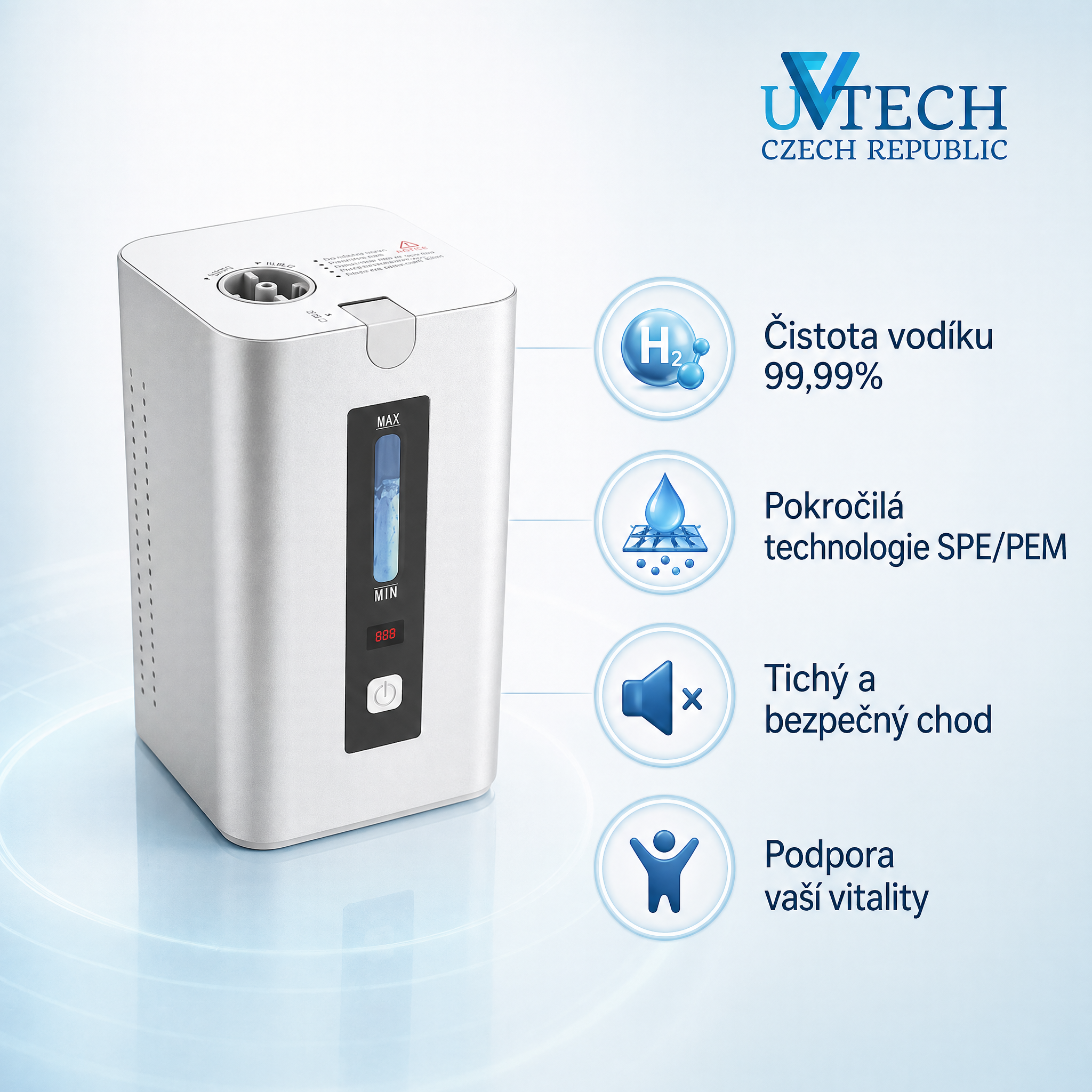Hydrogen-X1 inhalátor molekulárního vodíku