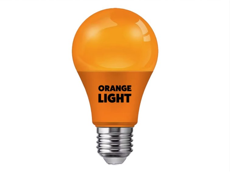 Biodynamická večerní oranžová LED žárovka E27 5W