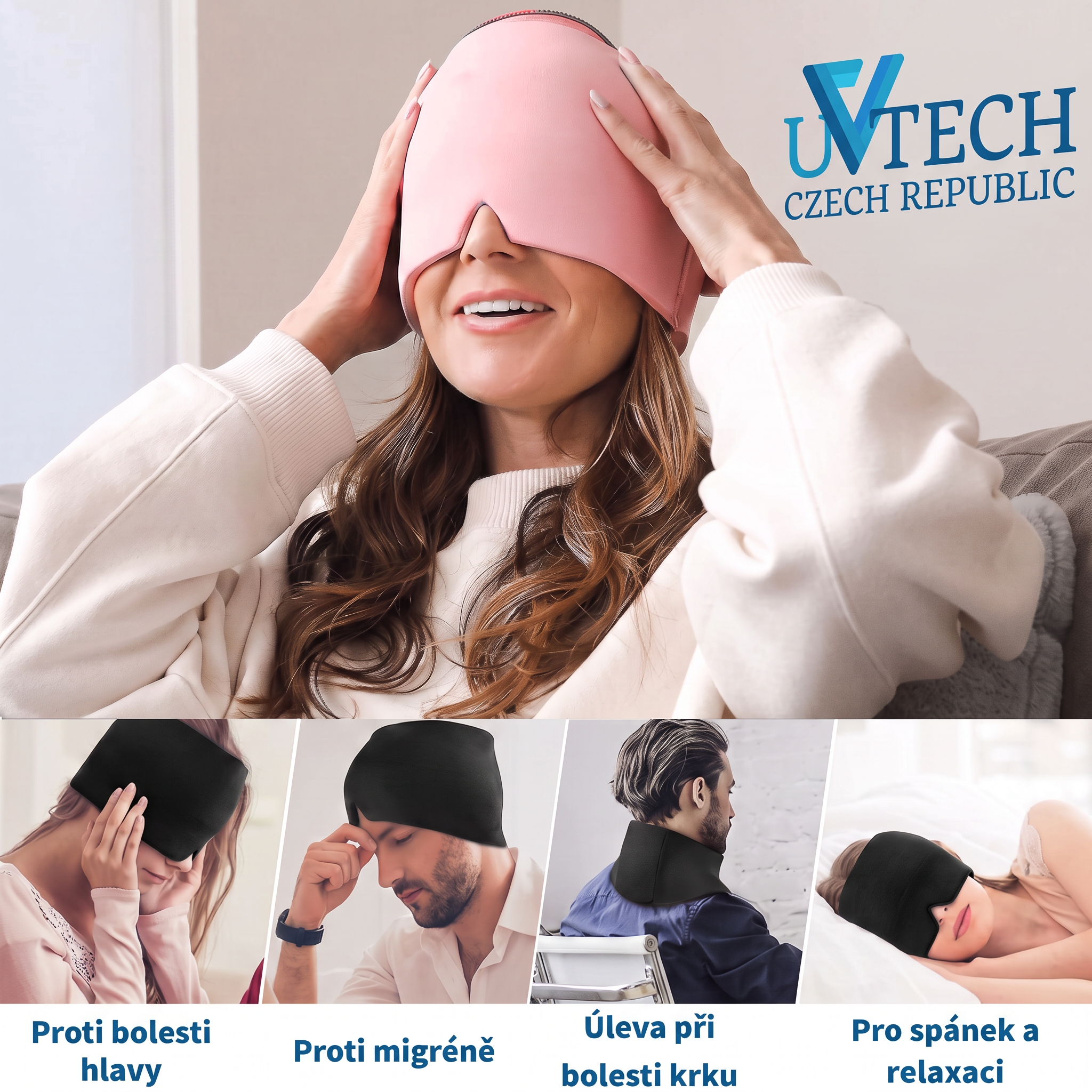 Migraine-1 Chladící gelová maska na obličej