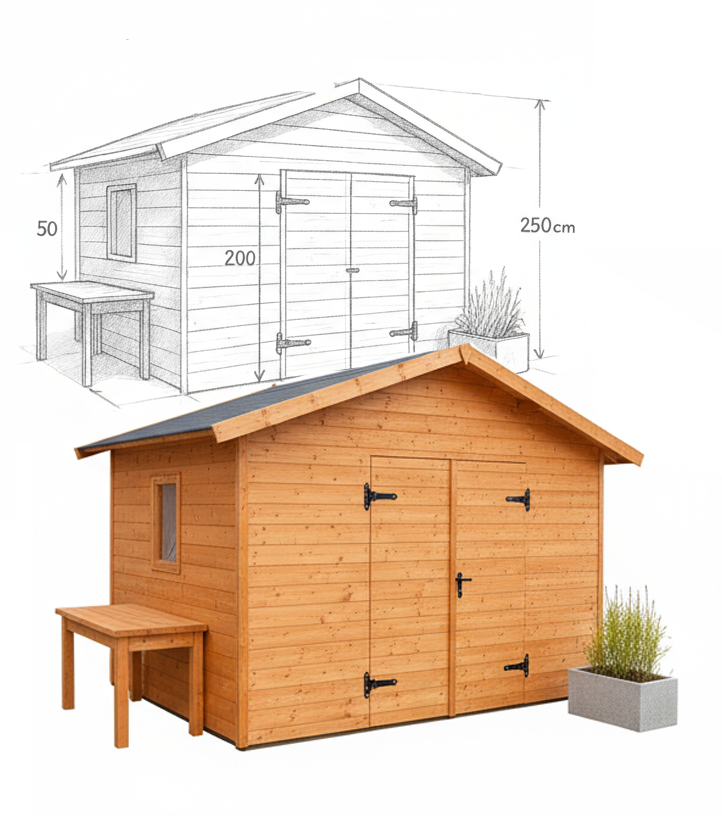 Vlastní výroba zahradních domků na míru