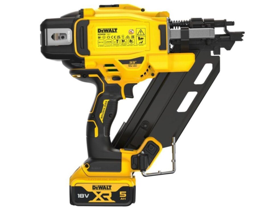DEWALT DCN930P2 18V Hřebíkovačka s 2x 5,0 Ah Bateriemi