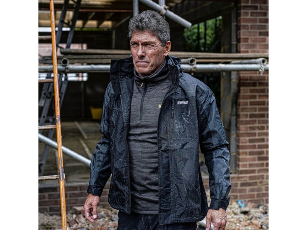 VODĚODOLNÁ BUNDA DEWALT STORM WATERPROOF ČERNO ŠEDÁ*