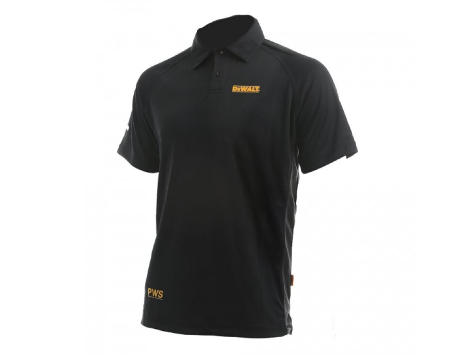 PÁNSKÉ POLO TRIČKO DEWALT ORIGINAL ČERNÉ RUTLAND PERFORMANCE*