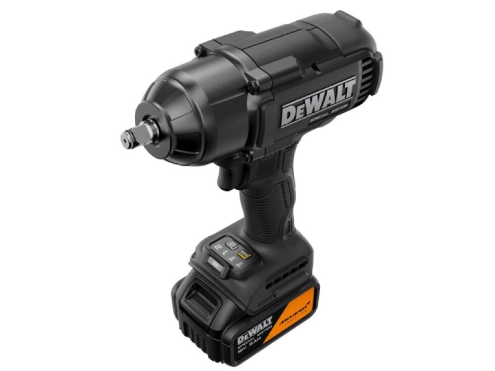 DCF99MP2T-QW DEWALT MCLAREN 18V AKU BEZUHLÍKOVÝ RÁZOVÝ UTAHOVÁK 1/2", 2 X 5,0 AH BATERIE, NABÍJEČKA, KUFR T-STAK