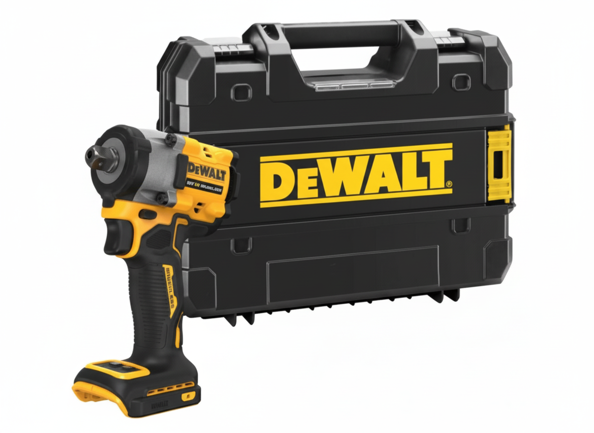 DCF922NT DEWALT 18V AKU BEZUHLÍKOVÝ RÁZOVÝ UTAHOVÁK 1/2" - BEZ BATERIÍ A NABÍJEČKY, KUFR T-STAK