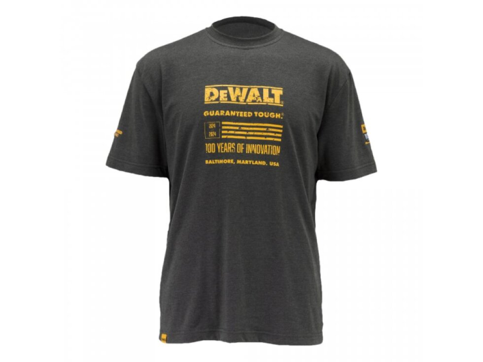 PÁNSKÉ TRIČKO 100LET DEWALT ORIGINAL ŠEDÉ*