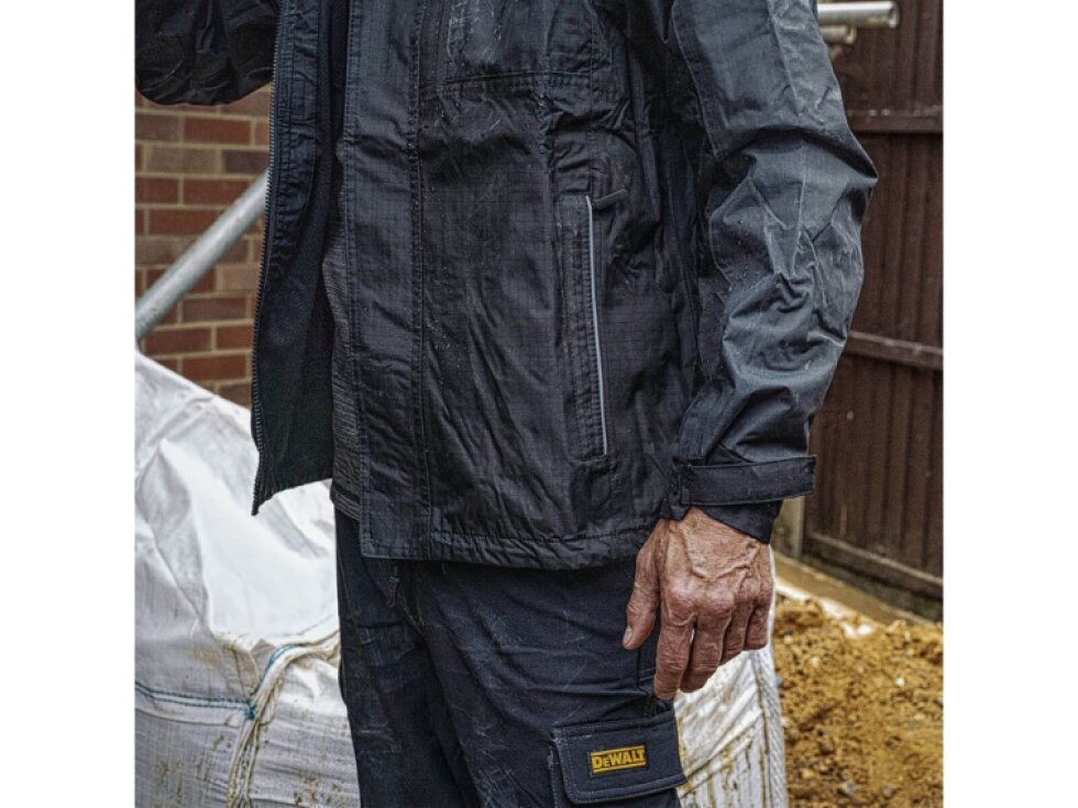 VODĚODOLNÁ BUNDA DEWALT STORM WATERPROOF ČERNO ŠEDÁ*