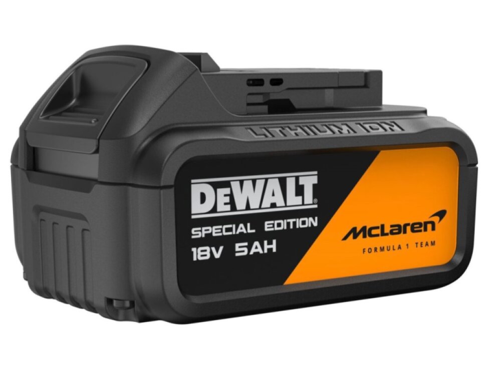 DEWALT MCLAREN 18 V NASUNOVACÍ AKUMULÁTOR XR LI-ION S KAPACITOU 5,0 AH