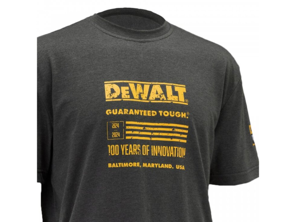 PÁNSKÉ TRIČKO 100LET DEWALT ORIGINAL ŠEDÉ*