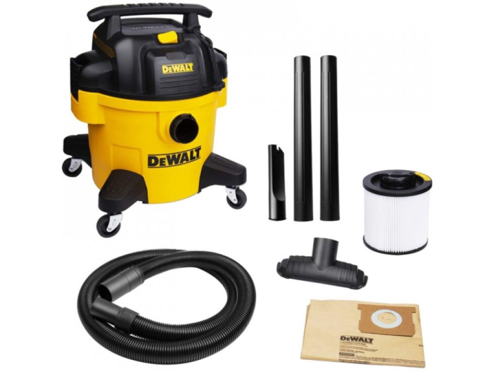 DXV20P DEWALT PRŮMYSLOVÝ VYSAVAČ NA MOKRÉ A SUCHÉ VYSÁVÁNÍ ,1050W,20L NÁDOBA A PŘÍSLUŠENSTVÍ
