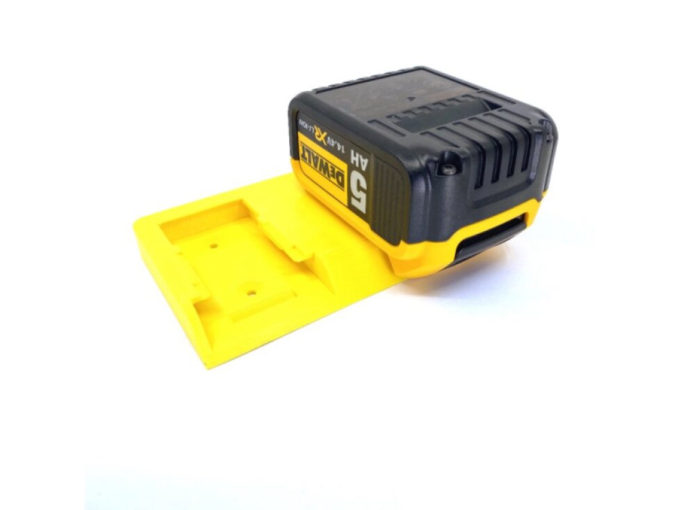 3D Holder DUO držák aku baterií Dewalt žlutý