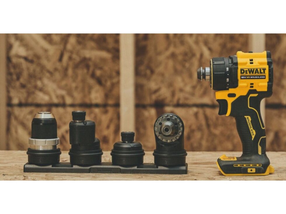 DCD803NT DEWALT 18 V AKU BEZUHLÍKOVÁ VÍCEHLAVOVÁ VRTAČKA, BEZ BATERIE A NABÍJEČKY, KUFR T-STAK
