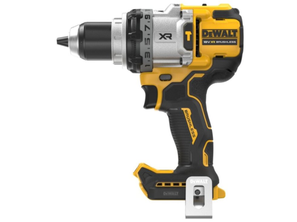 DCD1007NT DEWALT AKU 18V BEZUHLÍKOVÁ VRTAČKA S PŘÍKLEPEM, BEZ BATERIE A NABÍJEČKY, KUFR T-STAK