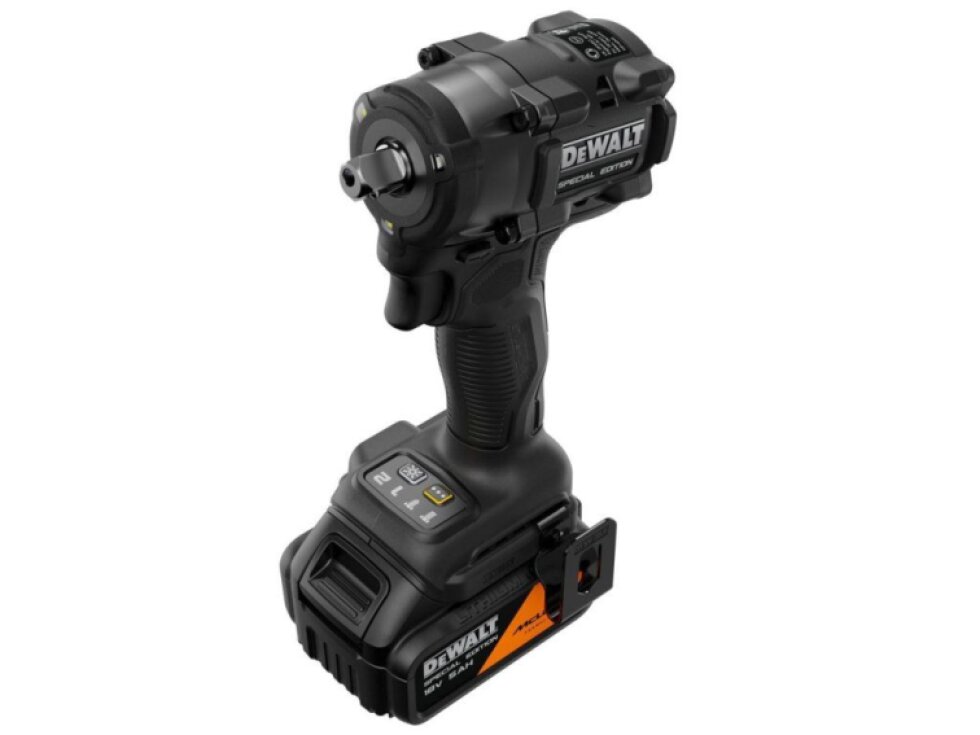 DCF92MP2T-QW DEWALT MCLAREN 18V AKU BEZUHLÍKOVÝ 1/2" RÁZOVÝ UTAHOVÁK, 2 X 5,0 AH BATERIE, NABÍJEČKA, KUFR T-STAK