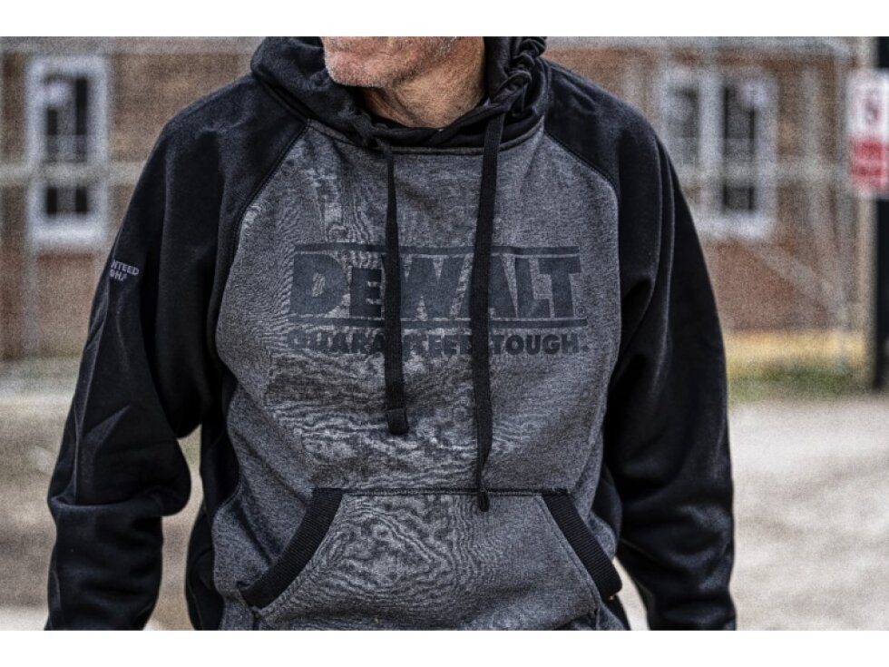 PÁNSKÁ MIKINA S KAPUCÍ DEWALT ORIGINAL ČERNO/ŠEDÁ STRATFORD HOODED*