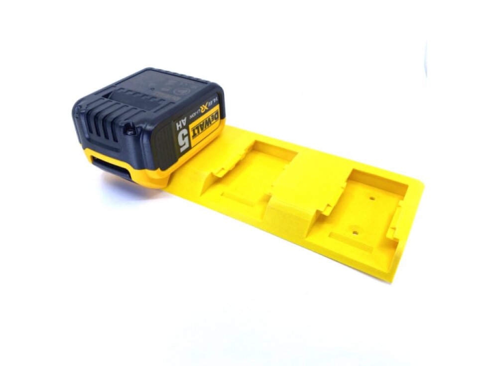 3D Holder TRIO držák aku baterií Dewalt žlutý