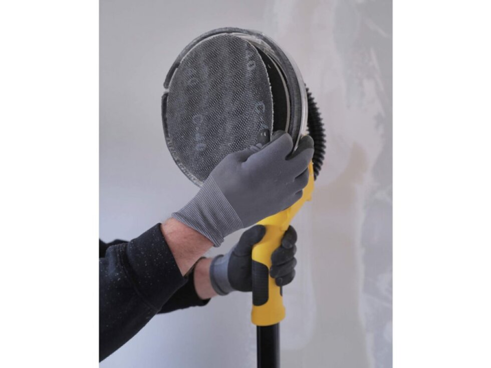 SFMEE500S-QS STANLEY FATMAX EXCENTRICKÁ 750 W BRUSKA NA SÁDROKARTON S TELESKOPICKOU RUKOJETÍ