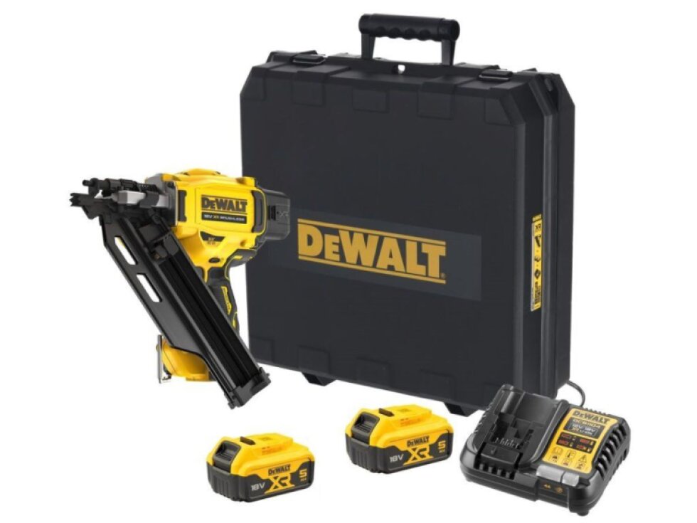 DEWALT DCN930P2 18V Hřebíkovačka s 2x 5,0 Ah Bateriemi