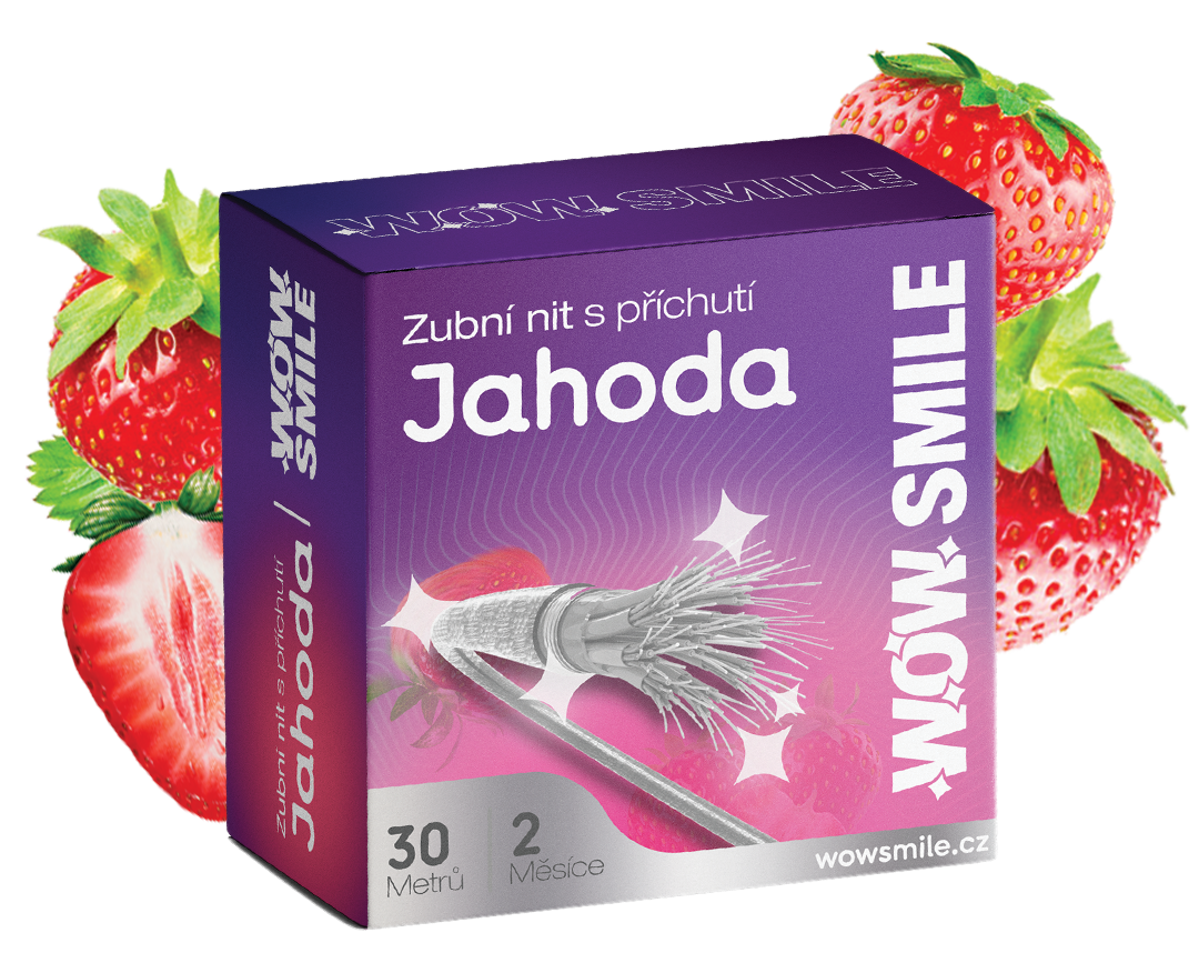 Dentální nit - Jahoda