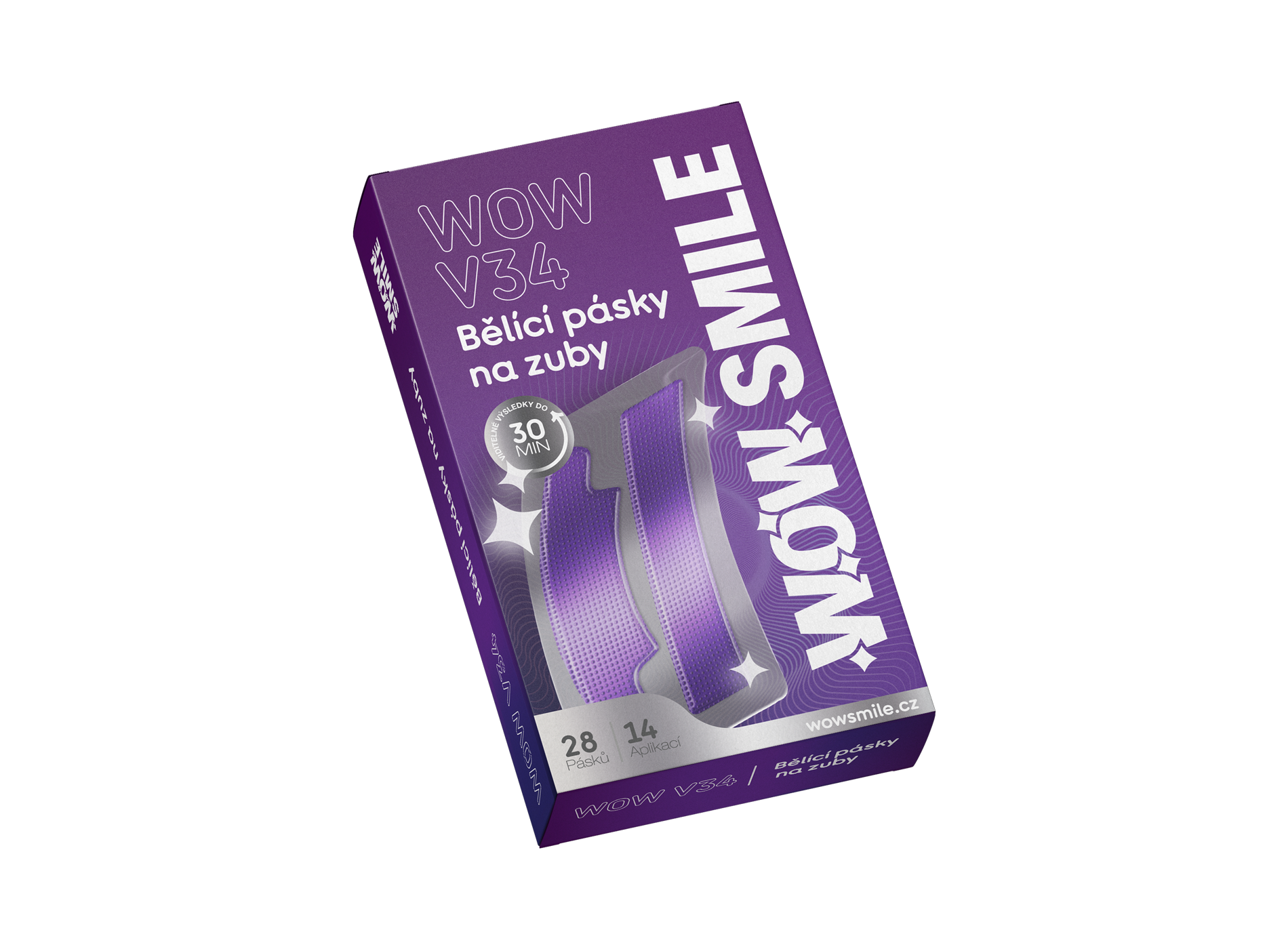 WOW V34 Bělící pásky na zuby