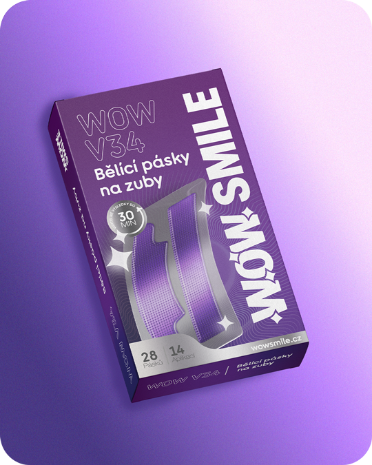WOW V34 Bělící pásky na zuby