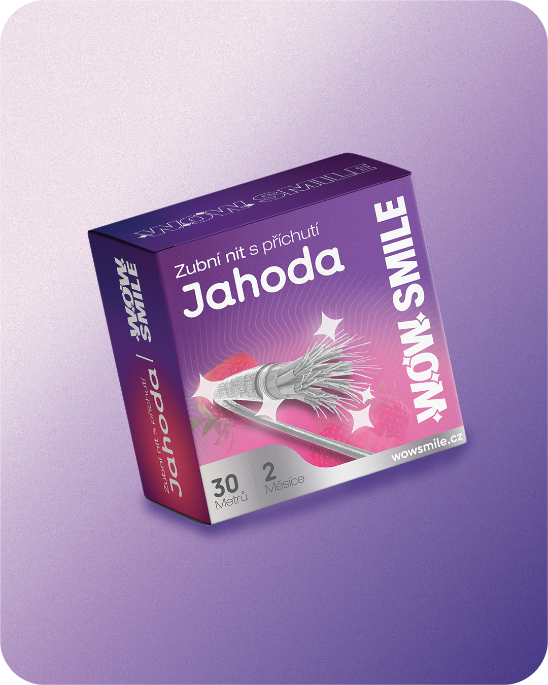 Dentální nit - Jahoda