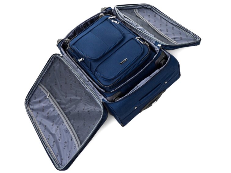 Cestovní Kufr VICENZA - Černý-Modrý