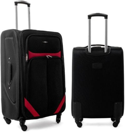 Cestovní Kufr LAVIA - Černý-Červený