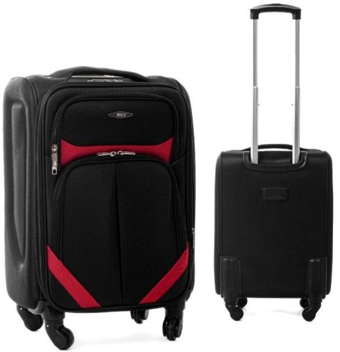 Cestovní Kufr LAVIA - Černý-Červený